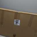 ZJSF Freestanding Indoor Dog Gate for House Foldable Wood White Puppy Gate for Doorways Pet Gate for Stairs Extra Wide Pet Fence 24" Height 3 Panels