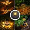 4 Pack Solar Light Replacement Top, Solar Panel for Outdoor Lights (Top 3.23 Inch, Bottom 2.83 Inch), Waterproof Led Replacement Parts for Yard Garden Decor and DIY Outdoor Lanterns