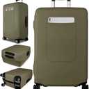Slohif Luggage Cover for Suitcase Tsa Approved Protector - Luggage Sleeve Suit Case Cover Travel Stretch Large Baggage Case Protective Washable Fit 18-20 Inch Green