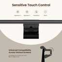 YEELIGHT Monitor Light Bar, Computer Monitor Lamp, 250LM No Glare Eye-Care LED Screen Bar, Touch Control USB Reading Desk Lamp for Home Office Work, Stepless Dimming Adjustable Color Temperature