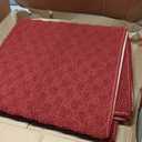Garland Rug Town Square Chili Pepper Red 3' x 5' Non Slip Area Rug for Living Rooms & Hallways, Stylish & Durable for High-Traffic Areas