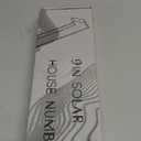 ISUNMEA 9 Inch Solar Lighted House Numbers for Outside, Light Up Waterproof LED Address Numbers Signs for Houses, Large Personalized Illuminated Exterior Modern House Numbers Light (1-Black, 9IN)