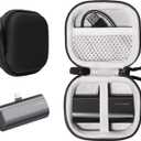getgear Travel Case for Small Portable Charger Like Charmsast, KKD, VEGER, Feob, YHO, VRURC (Matte Black)