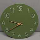 Mosewa Modern Wall Clock Silent Non-Ticking 14" Battery Operated Simple
