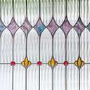 ADD.HERES Window Privacy Film, Stained Glass Window Film, 23.6" x 78.7"