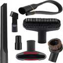 7 Pcs Universal Vacuum Cleaners Accessories 1 1/4 inch & 1 3/8 inch Vacuum Attachments Kit with Wet Dry Plastic Vacuum Hose Adapter Flexible Crevice Tool for Shop Vac Accessories