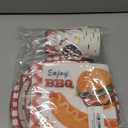 Adirasenotek BBQ Party Decorations BBQ Plates Napkins Cups,Disposable Paper Picnic supplies for Birthday, Baby Shower, Wedding, Barbecue Burgers and Grilled Meat Pattern, All Seasons