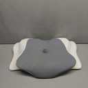 Neck Pillow: relieves Pain Two Height Options Cooling Memory Foam Orthopedic Bed Pillow. (Gray)