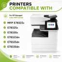 W9210MC Toner Cartridge 4Pack Compatible with HP Color Managed MFP E78330dn E78325dn E78323dn Printers High Yield Replacement W9211MC W9212MC W9213MC (BK/C/M/Y)