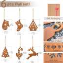 Christmas Tree Decorations, Christmas Tree Ornaments Set for Crafts Hanging Decorations with Twine for Winter Home Tree Garland Christmas Decoration (The Deer)