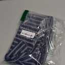 OTOSTAR Pack of 2 Striped Patchwork Farmhouse Decorative Throw Pillow Covers 18 x 18 Inch Square Cushion Cover Couch Home Decor Modern Accent Pillow Cases for Sofa Bedroom Living Room (White Navy)