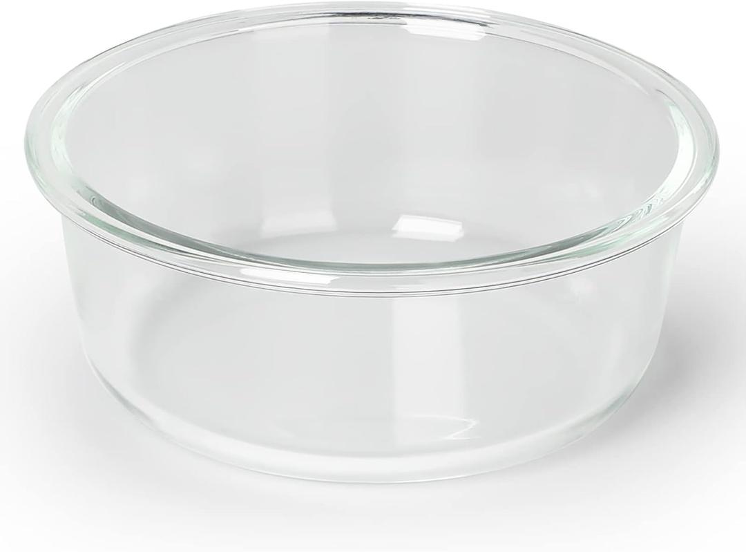GDCZ Glass Raised Cat Bowls 20 Ounces Transparent