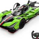 Voltz Toys 1/14 Scale Le Mans RC Car Licensed Lamborghini SC63 LMDh Remote Control Toy Car Model for Kids and Adults with Open Doors and Lights Gift for Kids and Adult