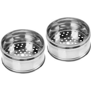 2pcs Stainless Steel Steamer Rack for Kitchen Steaming Basket for Vegetables Eggs Seafood and More Non-stick Cooking Accessory for Healthy Meals