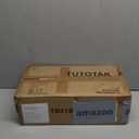 TUTOTAK Small Side Table, Narrow End Table, Bedside Table, Set of 2, Couch Side Table with Wheels for Living Room or Bedroom, White TB01BW0612