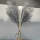 38" 10 Stems Faux Pampas Grass Tall - Grey Tall Pampas Grass Decor Pompas Floral Arrangement and Vase Filler for Boho Home Wedding Mothers Day Decoration