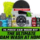 Chemical Guys HOL126 14-Piece Arsenal Builder Car Wash Kit with Foam Gun, Bucket, and (5) 16 oz Car Care Cleaning Chemicals, Gift for Car & Truck Lovers, Dads and DIYers (Works w/Garden Hose)