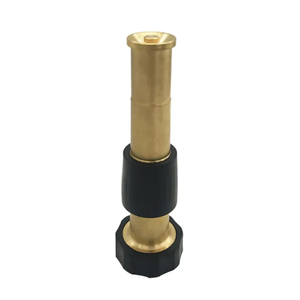 Mipcase 5-Inch Heavy Duty Brass Hose Nozzle for Garden Use Adjustable Spray Leakproof Design and 3/4 Inner Teeth Connector