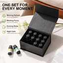 Essential Oils Set for Diffusers  12 Pack Aromatherapy Oils for Sleep, Relaxation & Focus  Lavender, Peppermint, Eucalyptus, Vanilla & More  Gift Set for Home & Office (0.03 Fl Oz (Pack of 12))