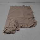 KKJIAF Ruffle Pillow Cases Queen Size Set of 2, Khaki Ruffled Pillow Covers with Envelope Closure, Wrinkle Resistant Pillowcases 20" x 30", Ruffled Pillow Shams