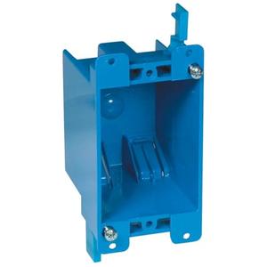 Carlon B114R-UPC Switch/Outlet Box, Old Work, 1 Gang, 4-1/8-Inch Length by 2-1/4-Inch Width by 2-3/4-Inch Depth, Blue