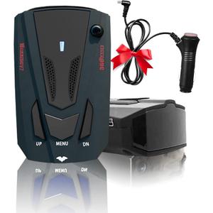 Newly Laser/Radar Detector for Cars with Led Display, Long Range Detection, Mute Memory, City/Highway Mode, Ideal Gifts for Cars (Black)