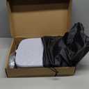 XL Portable Folding Camping Toilet with Lid - Travel Portable Potty for Adults, Grey (Gray)