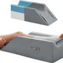 MEGCXIT Leg Pillow Elevation Blood Circulation, Wedge Pillow for Legs Swelling, Knee Pillow Wedge Post Surgery, Leg Elevation Pillows for After Surgery, Memory Foam Foot Leg Elevating Pillow, Grey