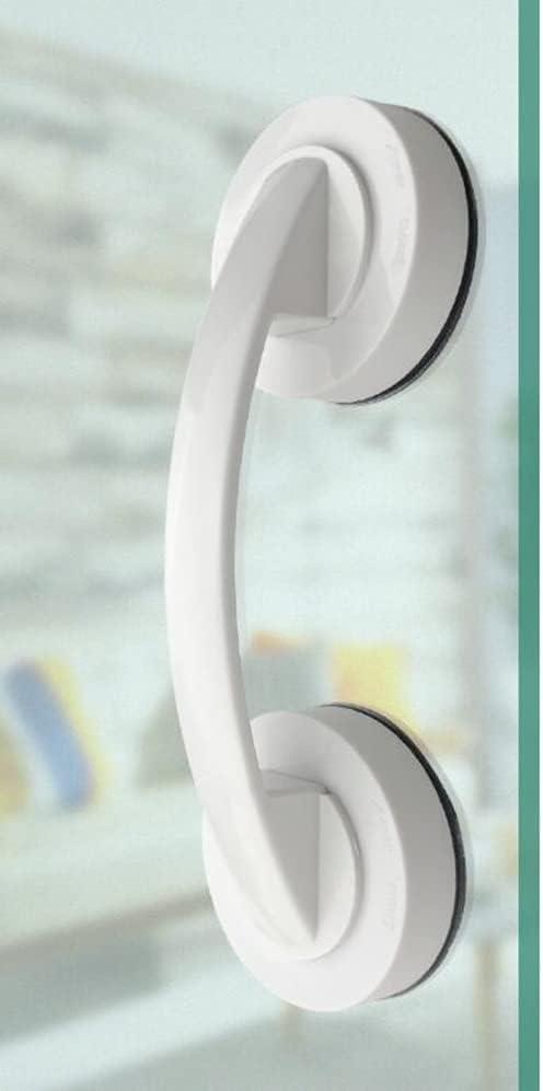 KAFENDA Glass Door and Window Handle With Suction Cups - Non-Marking, Non-Perforated Absorption for Bathroom Sliding Doors, Cupboards, Wardrobes (White)