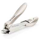 Nail Clipper with Catcher, Slanted Edge Nail Cutting Clippers Stainless Steel Fingernail Cutter Trim with File for Men and Women Mr-1115plus