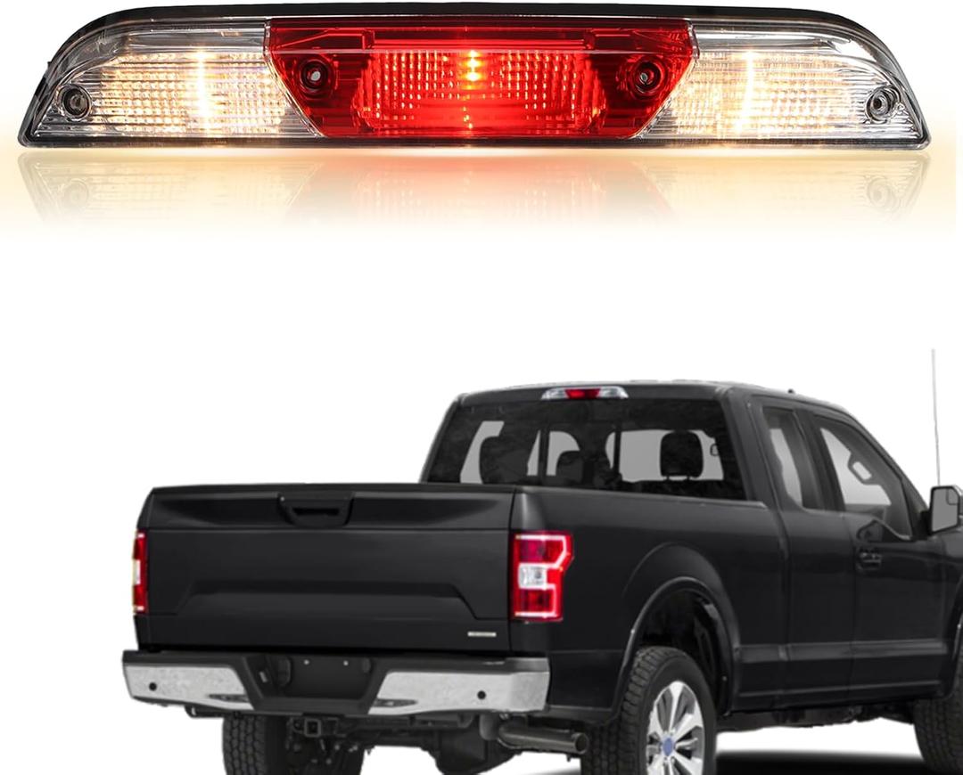 3rd Brake Light Kit, Center High Mounted Stop Light Lamp Assembly Compatible With Ford F150 2015-2020,F250/F350/F450/F550 Super Duty 2017-2022,Replace#:FL3Z13A613A FL3Z13A613C FL34-13A613-AM