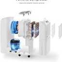 2500 Sq.Ft Dehumidifier for Home Basement, ANDTE 34 Pints Dehumidifier with Drain Hose with Smart Humidity Control, 3 Operation Modes, Powerful Moisture Removal for Large Room, RV, Bathroom, Bedroom