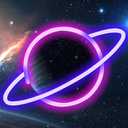 XIYUNTE Planet Neon Signs for Wall Decor, Hanging Aesthetic Planet Neon Lights for Girls Room, USB or Battery Operated Pink/Blue Led Planets Sign for Bedroom, Gaming Room, Kids Night Light Gifts