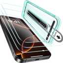 ESR 3 Pack for iPhone 16 Pro Max Screen Protector, [9H Hardness] [Military Grade Shatterproof] Tempered Glass Film with Flawless Fit Tray, HD Clear, Scratch Resistant