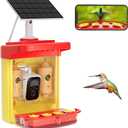 Bilantan Smart Hummingbird Feeder with Camera Solar Powered, Only 2.4G WiFi Compatible, Lifetime Free Al Bird Identification, Easy Cleaning Hummingbird Camera Feeder, Ultimate Gift for Christmas