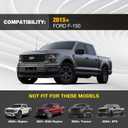 Hood Mount Light Brackets for 15-26 Ford F150, Front A-Pillar F150 Engine Hood Ditch Light Pods Mount for 15-26 Ford F-150 F150 (NOT for 24-26 Tremor & STX Model & Raptor Model) Only 2 PCS Brackets