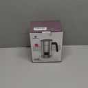 BIZEWO Milk Frother Electric, Warm and Cold Milk Steamer, 4 IN 1 Automatic Milk Warmer Stainless Steel with Touch Screen for Coffee, Latte, Macchiato, Cappuccino, Hot Chocolate (Silver)