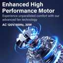 JRD 13" Tower Fan for Bedroom, 23ft/s Bladeless Desk Fan with 3 Speeds, 80 Degree Oscillating, Quiet Operation, Compact & Portable Table Fan for Bedroom Home Office Desktop