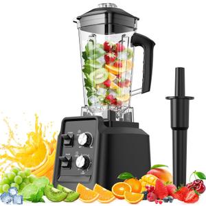 Smoothie Blender, Blender for Smoothies, Professional Countertop Blenders for Kitchen, 1800 Peak Watts, 68 Oz Large Capacity, for Ice Crush, Frozen Drinks, BPA Free, Black