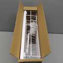 SNTD Dish Drying Rack - Small Dish Rack for Kitchen Counter, Stainless Steel Dish Drainer with Utensil Holder and Drainboard, 11" W x 15" L (White)