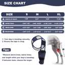 Dog Knee Brace, Breathable Dogs Leg Sleeve to Stop Licking, Adjustable Elbow Pads for Dogs Front Back Leg, Dog Elbow Protector for Post-Surgery Recovery Elbow Injuries, Large, Navy