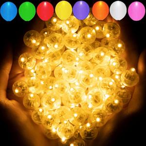 Aogist  Warm White Balloon Light,Long Standby Time Waterproof Mini Ball Light,Round LED Lamp for Paper Lantern Balloon Party,Wedding,Birthday,Festival,New Year and Christmas Decorative