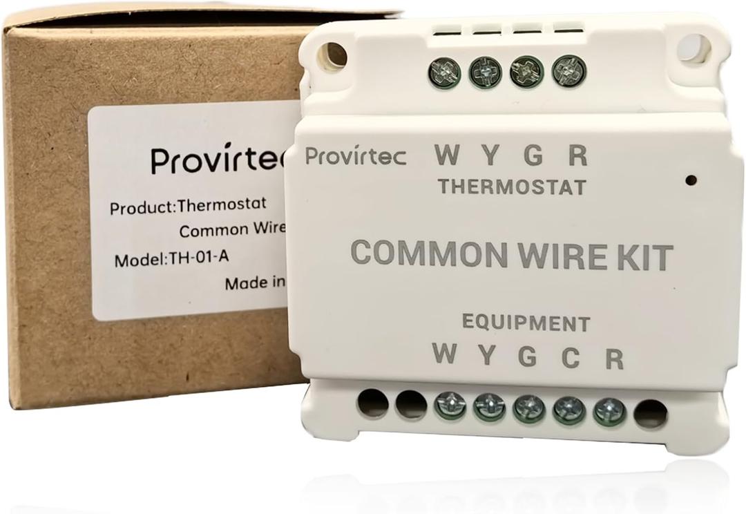 Home C-Wire Adapter for Provirtec Home Wireless Connection Thermostats (Only for TH-01 Smart Thermostat)
