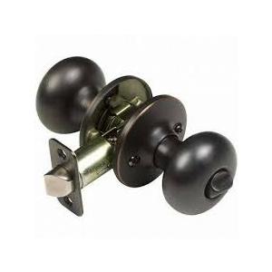 Schlage F51APLY622IND Single Cylinder 5 pin C Round Privacy Door Lever Set