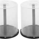 ABOOFAN 2pcs Cd Storage Bin Empty Cd Storage Holder Plastic Dvd Storage Container Cd Holder Case Album Case Plastic Cd Storage Container Dvd Storage Holder Dvd Case Disc Portable Pp Travel