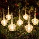 Joiedomi Christmas Bubble String Light, 7 Bubbles Lights, Old Fashion Vintage String Lights for Christmas Tree Fireplace Mantel Holiday Celebration Decorations (Clear Bulbs with Glitters)