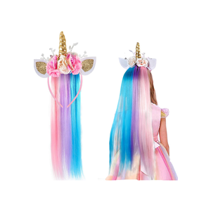 Lorfancy Unicorn Headband for Girls - Unicorn Costume Accessory for Birthday, Halloween & Party Supplies