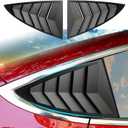 for Tesla Model 3 Rear Side Window Cover Louver Sport Style, for Tesla Model 3 2017-2025 Exterior Decoration Accessories (Model 3-Matt Carbon Fiber Pattern)