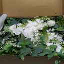 Ling's Moment 9FT Flower Garland for Backdrop Decorations - Wedding Arch Flowers, Eucalyptus & Rose, Artificial Floral Garland for Mantle - Sweetheart Table Decor for Ceremony Reception, Lily White