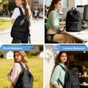 VGCUB Black School Backpacks Travel Book Bag Waterproof Work Light Aesthetic College Backpack for School Girls Boys Teens Mochilas Escolares Para Nias Casual Daypack for Women Men